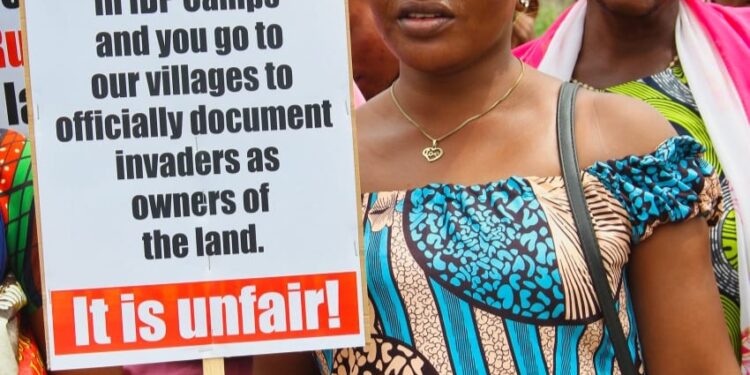 You cannot Keep us in IDP Camps and declare Invaders occupying our communities as owners of land -Benue IDPs Cry out